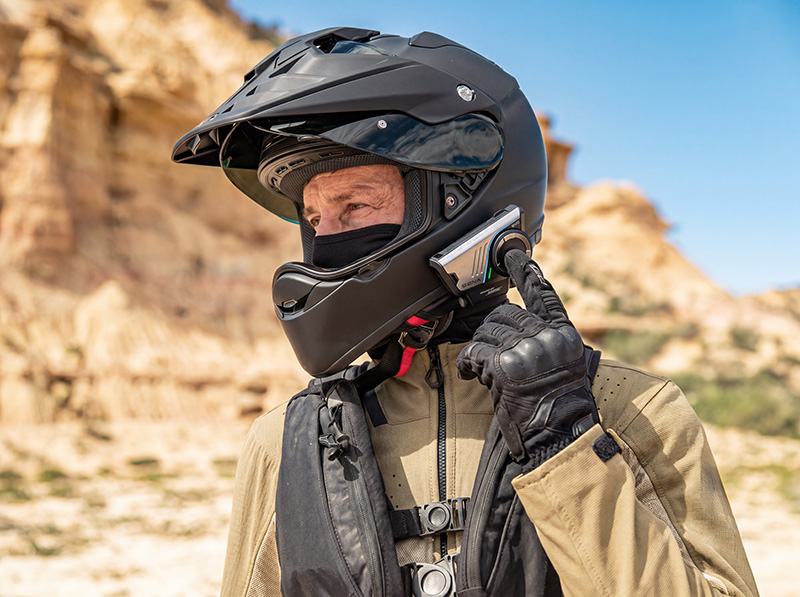 Shoei Hornet ADV06 helmet with Sena 60S EVO intercom